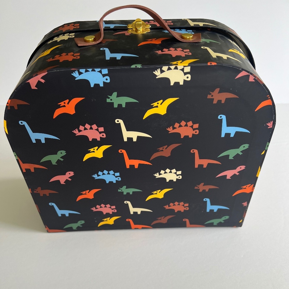 New! Christian Robinson Kids Dinosaur box with handle & latch - Picture 2 of 4